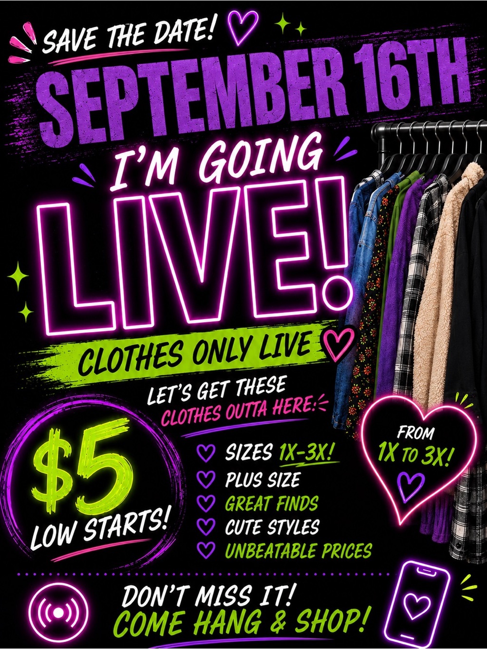 ✨ PLUS SIZE CLOSET CLEANOUT LIVE - SEPTEMBER 16TH! ✨